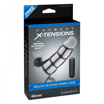 Fantasy Extensions - Deluxe Silicone Power Cage - Noir