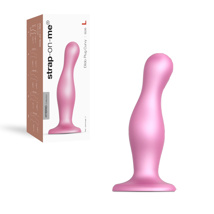 Strap-on-me - Dildo Plug Curvy - Large Pink
