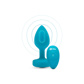 B-Vibe - Vibrating Jewel Plug - P/M - Aquamarine