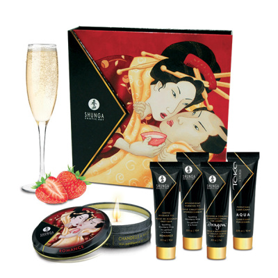 Ensemble secrets de Geisha - Vin pétillant à la fraise