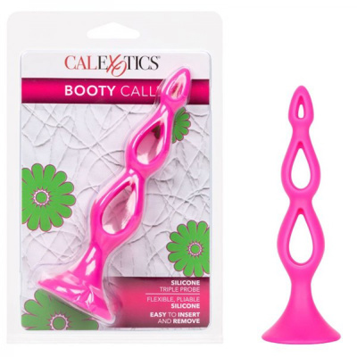 Booty Call - Silicone Triple Probe - Rose