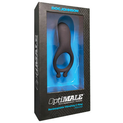 Rechargeable Vibrating C-Ring Siliconne BLACK
