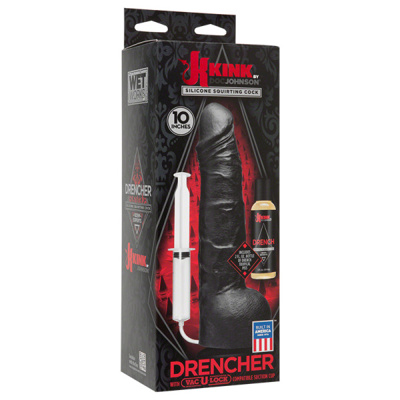 Kink Drencher - Silicone Squirting Cock - 10 inches