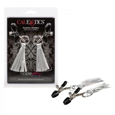 CalExotics - NipplePlay - Nipple Clamps Tassels - Silver
