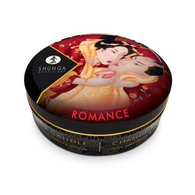 Shunga - Mini Massage Candle Romance - Sparking Strawberry Wine - 6 pack