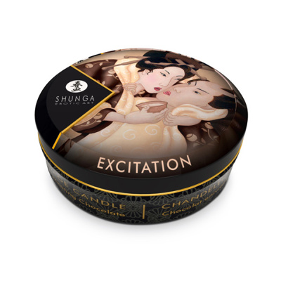 Shunga - Mini Massage Candle Excitation - Intoxicating Chocolate - 6 pack