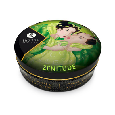 Shunga - Mini Chandelle à Massage - Zenitude Thé vert exotique - Emballage de 6