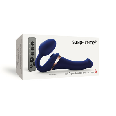 Strap-on-me - Multi Orgasm Bendable Strap On - Small Blue