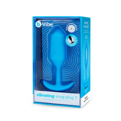 B-Vibe - Vibrating Snug Plug - Blue 3
