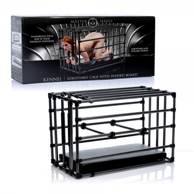 Master Series - Kennel - Adjustable Puppy Cage with Padded Board