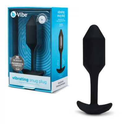 B-Vibe - Vibrating Snug Plug Médium - Noir