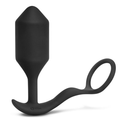 B-Vibe - Vibrating Snug Plug & Tug XL - Noir