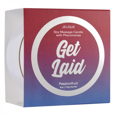 Jelique - Soy Massage Candle - Get Laid - Passion Fruit - 113g