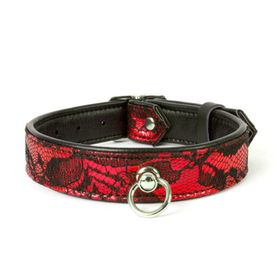 Miss Morgane - Lace Collar - Red
