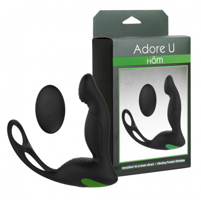 Adore U Höm - Prostate Stimulator With Remote & Ring