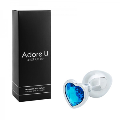 Adore U - Anal Luxure Aluminium - Medium Blue