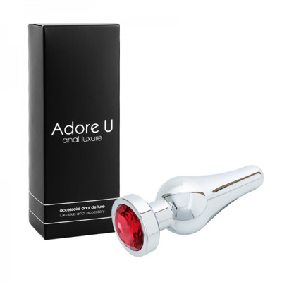 Adore U - Anal Luxure Aluminium - Large Red