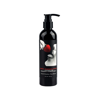Earthly Body - Edible Massage Lotion - Strawberry 8oz