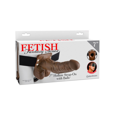 Fetish Fantasy Series - 7 inches strap on - Brown