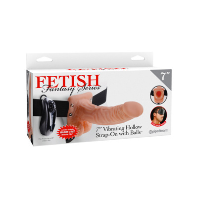 Fetish Fantasy Series - 7 inches vibrator strap on 