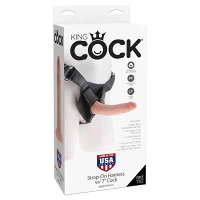 King Cock - Strap-on Harness w/7 inches Cock