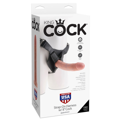 King Cock - Strap-on Harness w/8 inches Cock