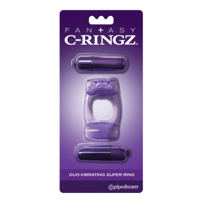 Fantasy C-Ringz - Duo-Vibrating Super Ring - Purple
