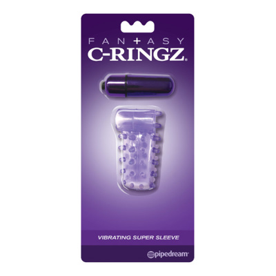 Fantasy C-Ringz - Vibrating Super Sleeve - Purple