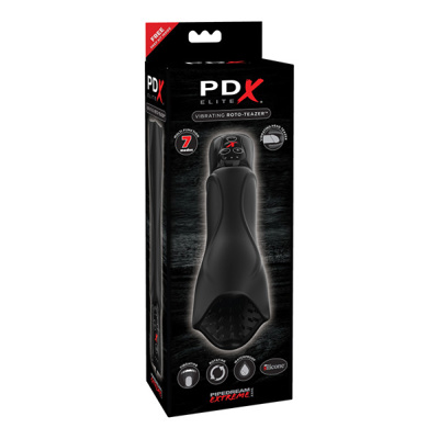 PDX - Vibrating Roto-Teazer - Black