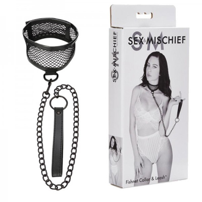 S&M - Fishnet Collar & Leash