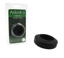 Adore U Höm - 2.6cm Soft Silicone Cockring - Black