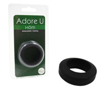 Adore U Höm - Anneau pénien Soft Silicone 2.9cm - Noir