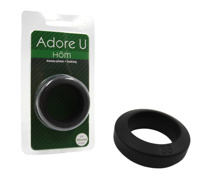 Adore U Höm - Anneau pénien Soft Silicone 3.5cm - Noir