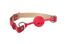 Spartacus - Ball Gag Silicone - Red/Gold