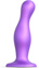 Strap-on-me - Dildo Plug Curvy - Small Violet