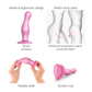 Strap-on-me - Dildo Plug Curvy - Large Pink