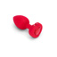 B-Vibe - Vibrating Heart Jewel Plug M/L - Rouge