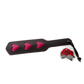 Miss Morgane - Leather Heart Paddle - Black and Pink