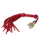 Miss Morgane Gold - Medium Red Leahter Whip