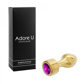 Anal Luxure - Gold Butt Plug - Purple - Large *Final Sale*