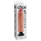 King Cock - Vibrating - 10 inches Beige