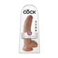 King Cock - 9 inches Cock With Balls - Tan