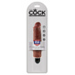 King Cock - 7 inches Vibrating Stiffy - Brown