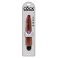 King Cock - 9 inches Vibrating Stiffy - Brown