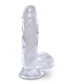 King Cock - 5 in Cock With Balls - Clear