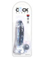 King Cock - 7 in Cock With Balls - Clear