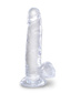 King Cock - 7 in Cock With Balls - Clear